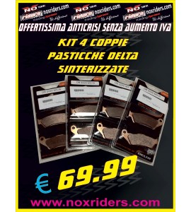 kIT 4 Pasticche Freno Delta  Posteriore 