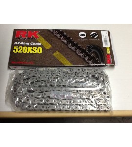 CATENA RK PASSO 520 SO ENDURO CON RX-RING 120 MAGLIE BLACK