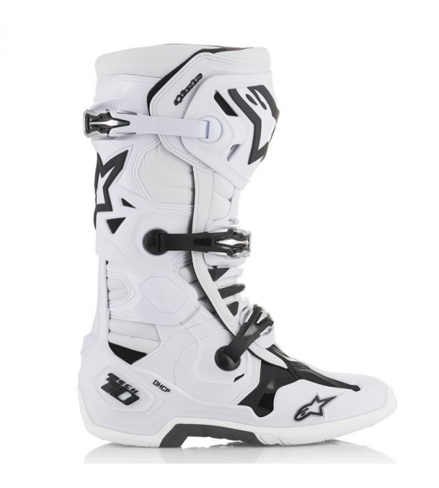 Stivali Moto Cross Alpinestars Tech 10 New Bianco