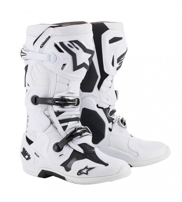 Stivali Moto Cross Alpinestars Tech 10 New Bianco