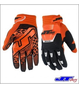 Guanto Moto Cross JT Racing Usa Throttle Gloves Black Orange new 2015