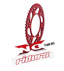Corona Moto Honda CR CRF  Ergal Alluminio Anodizzata Rossa Nera Silver 7075-T651 Motocross Enduro 