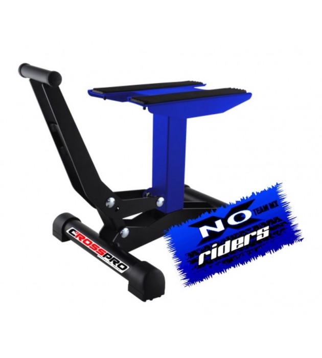 Cavalletto Alza Moto Racing a Pedale Cross Pro Blu Noxriders