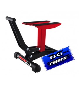 Cavalletto Alza Moto Racing a Pedale Cross Pro Rosso Noxriders