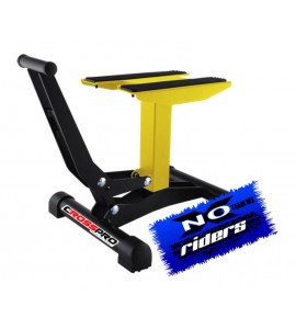 Cavalletto Alza Moto Racing a Pedale Cross Pro Giallo Noxriders