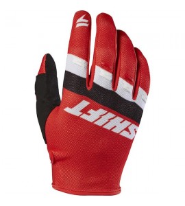 Guanto Moto Cross Shift MX 2017 Mod White3 Air Tarmac Rosso