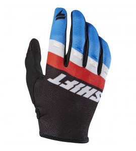 Guanto Moto Cross Shift MX 2017 Mod White3 Air Tarmac Nero Blu Bianco 
