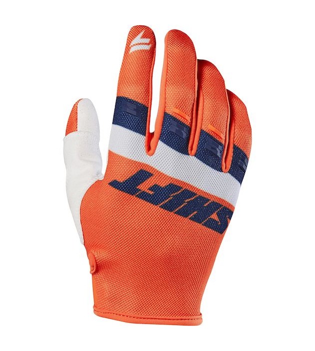 Guanto Moto Cross Shift MX 2017 Mod White3 Air Tarmac Arancio 