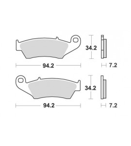KTM Pastiglie Freno BRAKING CM44 Anteriori