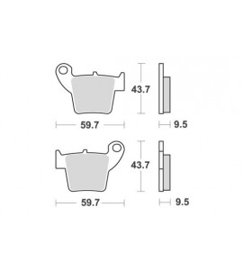 KTM Pastiglie Freno BRAKING CM44 Anteriori