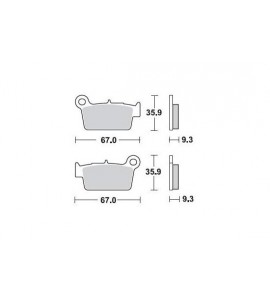 KTM Pastiglie Freno BRAKING CM44 Anteriori