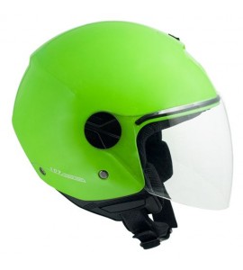 Casco Moto Scooter jet CGM 107 A Florence Verde Metal