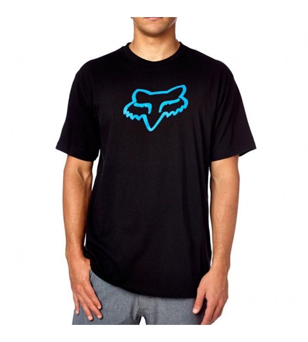 Maglia T-Shirts Fox LEGACY FOX HEAD SS TEE Black Blu