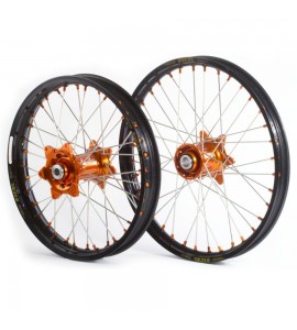 Coppia Ruote Husqvarna TE-FE-TC-FC Complete KITE Sport MX-EN Colore Arancione 