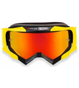 Maschera Moto Cross Enduro Off-road X Fun 18 Type Giallo