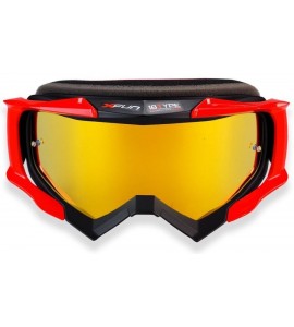 Maschera Moto Cross Enduro Off-road X Fun 18 Type Rossa 