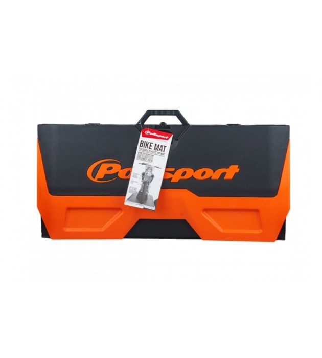 Tappeto Sotto Moto Bike Mat Rosso Nero Polisport 