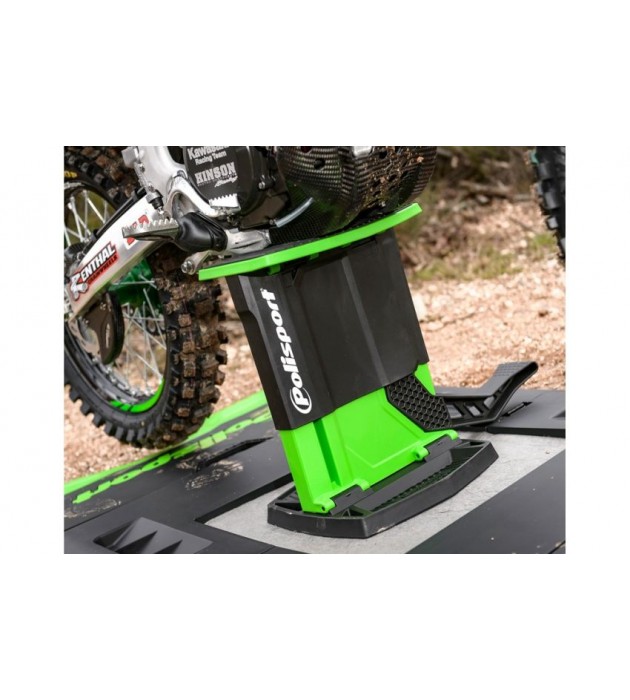 Tappeto Sotto Moto Bike Mat Verde Nero Polisport 