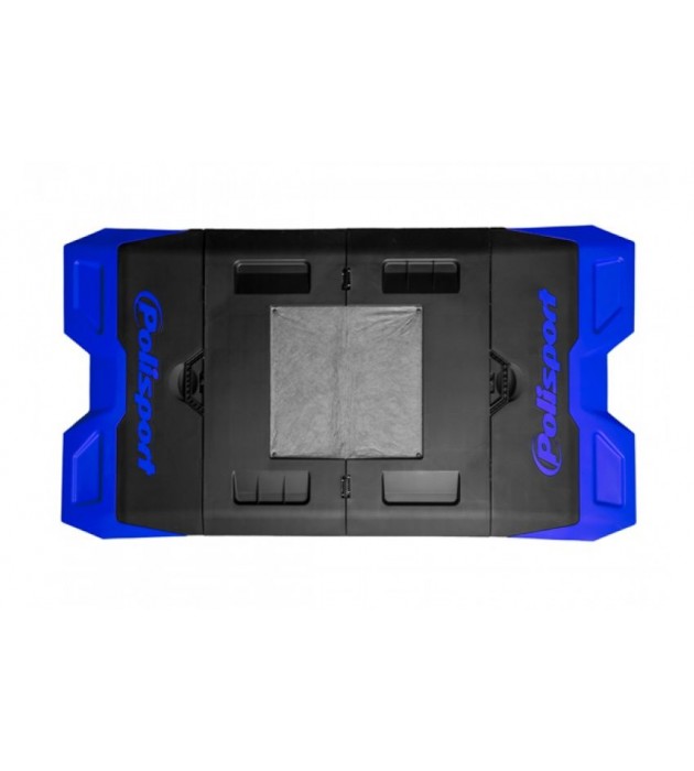 Tappeto Sotto Moto Bike Mat Blu Nero Polisport 