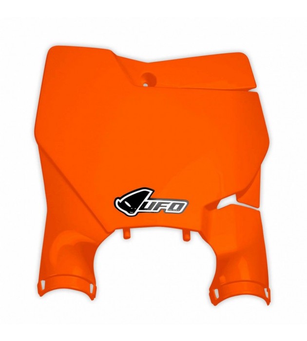 PORTANUMERO UFO STADIUM CON PROTEZIONE FORCELLE ARANCIO FLUO