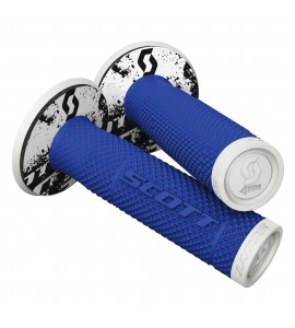 Manopola Moto Cross Enduro SCOTT GRIP SX II Blue Bianco