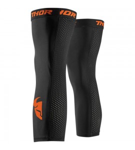 Calze Sottoginocchiera Thor COMP KNEE SLEEVE Nere Arancio 