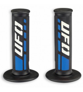 Manopola Moto Cross Enduro Ufo Trax Blu Nera