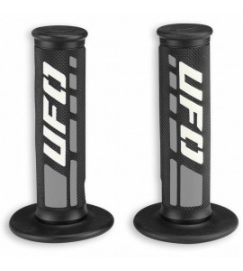 Manopola Moto Cross Enduro Ufo Trax Grigio Nera