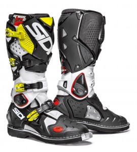 Stivale Sidi Moto CrossFire 2  Colore Bianco Nero Giallo Fluo