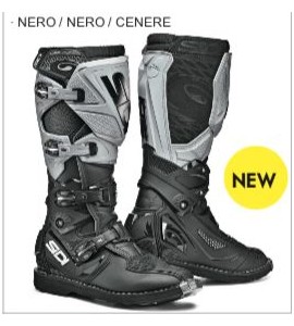 Stivale Sidi Moto Cross X-3 Colore Nero Nero Cenere 