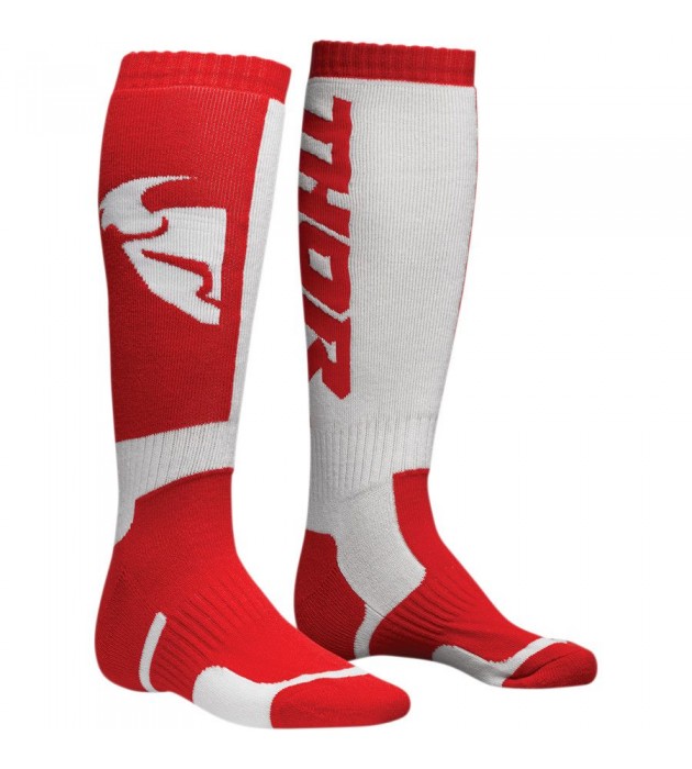 Calza Bambino Cross Thor Yout MX Sock Red White 