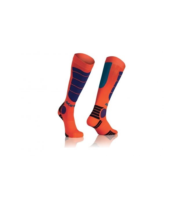 Calza Bambino Cross Thor Yout MX Cool Sock Gray Orange  