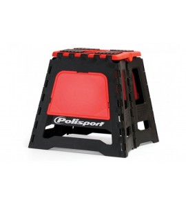 Cavalletto Moto Cross Pieghevole Polisport Rosso Nero 