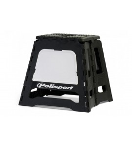 Cavalletto Moto Cross Pieghevole Polisport Bianco Nero 