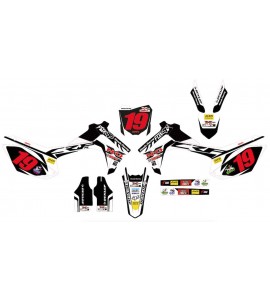 Kit Adesivi Honda CR-CRF Team NoxRiders 2017 Fox Honda Black White 