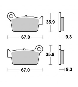KTM Pastiglie Freno BRAKING CM44 Anteriori