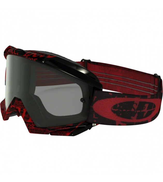 Occhiale Motocross Oakley Proven Tagline Red Black lens Grey e Clear
