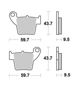 KTM Pastiglie Freno BRAKING CM44 Anteriori