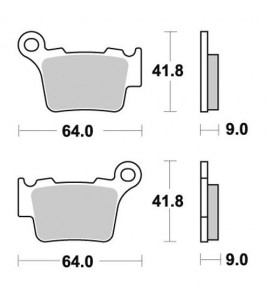 KTM Pastiglie Freno BRAKING CM44 Anteriori