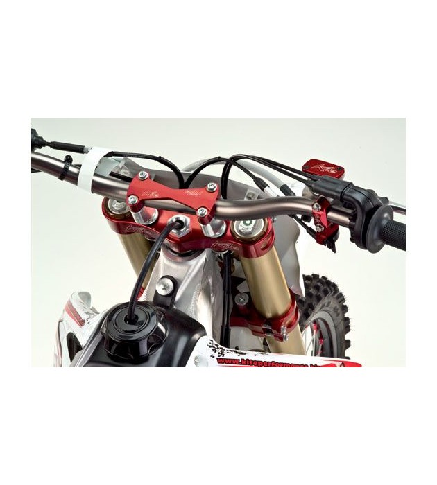 Piastre Forcelle KITE Kawasaki KXF 250-450 Rosse