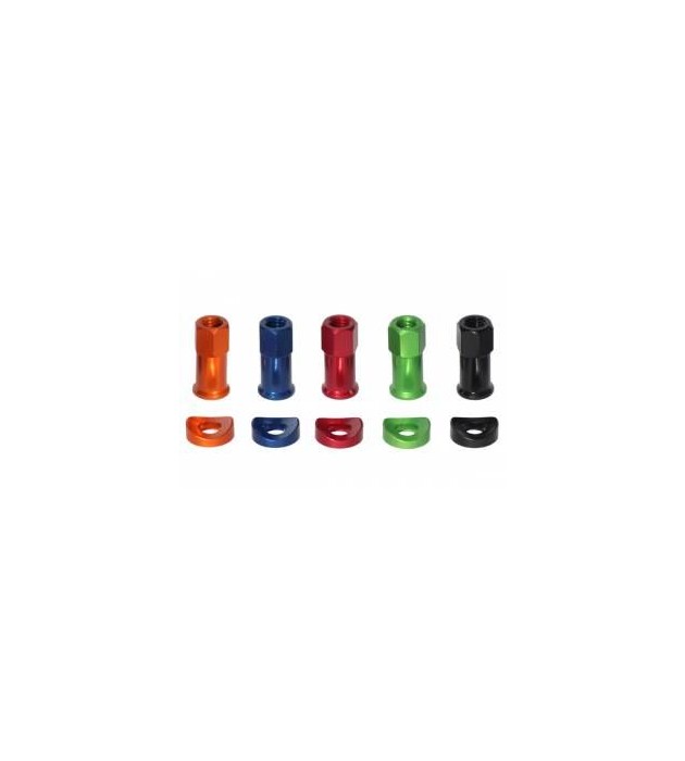 Tappo Ferma Copertoni Kite Rim Lock Nuts Arancio-Blu-Rosso-Verde