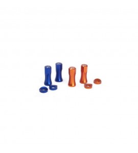 Tappo Ferma Copertoni Kite Rim Lock Nuts Arancio-Blu-Rosso-Verde