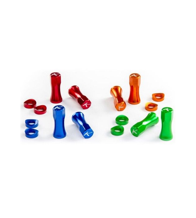 Tappo Ferma Copertoni Kite Rim Lock Nuts Arancio-Blu-Rosso-Verde