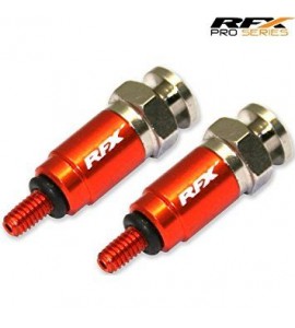 COPPIA SFIATI FORCELLA RFX RAPIDI M4X0.7 ARANCIONI