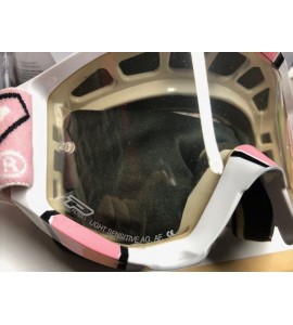 Occhiale Moto Cross Enduro Stealth Pro Grip 3450 Rosa Fotocromatico 