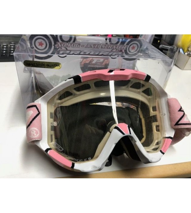 Occhiale Moto Cross Enduro Stealth Pro Grip 3450 Rosa Fotocromatico 