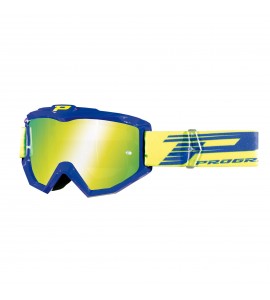 OCCHIALE DA CROSS PROGRIP ATZAKI 3201 BLU FLUO LENTE GIALLA