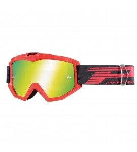 OCCHIALE DA CROSS PROGRIP ATZAKI 3201 ROSSO FLUO LENTE GIALLA
