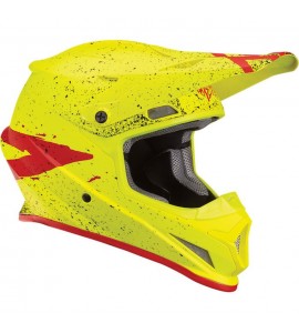Casco Moto Cross Thor SECTOR HYPE Giallo Fluo Acide Red