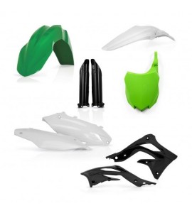 Full Kit Plastiche KAWASAKI KXF 450 2013-14-15 Colore Nero Verde 